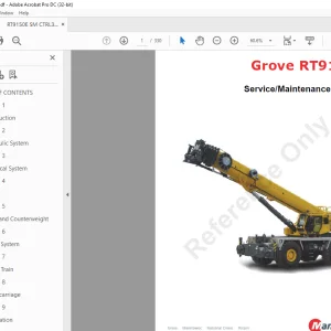 Manitowoc Grove RT9150E SERVICE Manual - PDF DOWNLOAD