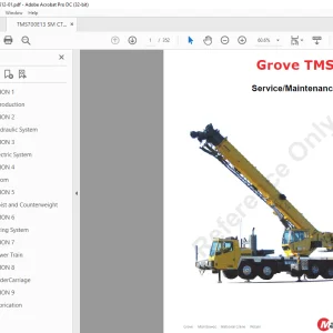 Manitowoc Grove TMS700E13 Service Manual - PDF DOWNLOAD