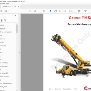 Manitowoc Grove TMS800E Service Manual - PDF DOWNLOAD