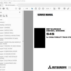 Mitsubishi S4S Diesel Engine Service Manual - PDF DOWNLOAD