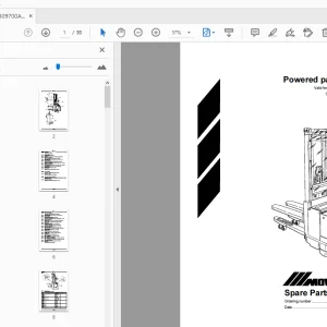 Movit MPL 12 F Powered pallet stacker Parts Manual - PDF