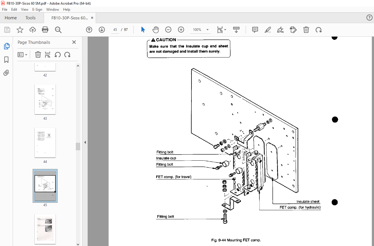 Nichiyu 60 Series FB10P-30P Electric Lift Truck Service Manual PDF ...