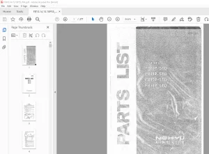 Nichiyu Forklift 55 Series FB10P-STD FB14P-STD FB15P-STD FB18P-STD Parts Manual PDF