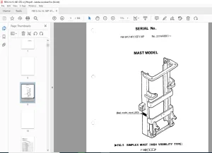 Nichiyu Forklift FB10.14.15.18P-STD-U Parts Manual - PDF DOWNLOAD
