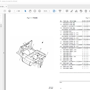 Nichiyu Forklift FB10P-60-SF Parts Manual - PDF DOWNLOAD