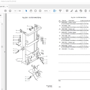 Nichiyu Forklift FB10P-75 Parts Manual - PDF DOWNLOAD