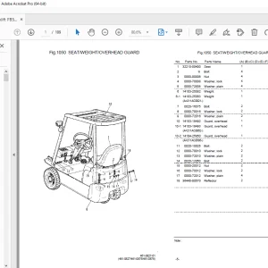 Nichiyu Forklift FB5P-50 Parts Manual - PDF DOWNLOAD
