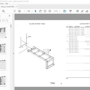 Nichiyu Forklift FBR10-70 Parts Manual - PDF DOWNLOAD