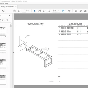 Nichiyu Forklift FBR10-75-SF Parts Manual - PDF DOWNLOAD