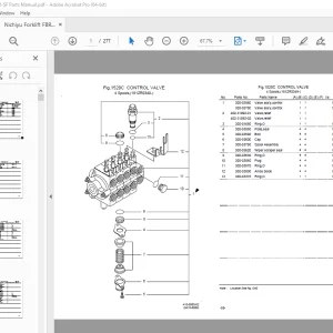 Nichiyu Forklift FBR10-75ZR-SF Parts Manual - PDF DOWNLOAD
