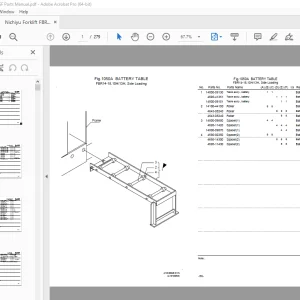 Nichiyu Forklift FBR15-70-SF Parts Manual - PDF DOWNLOAD