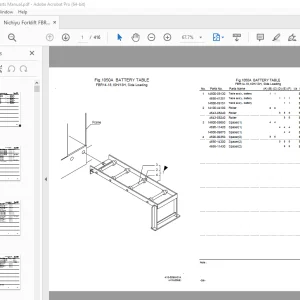 Nichiyu Forklift FBR15-75 Parts Manual - PDF DOWNLOAD