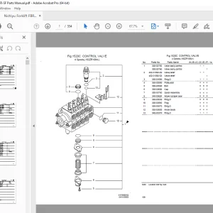 Nichiyu Forklift FBR15-75ZR Parts Manual - PDF DOWNLOAD