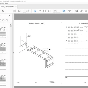 Nichiyu Forklift FBR15-E70 Parts Manual - PDF DOWNLOAD