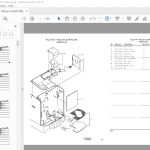Nichiyu Forklift FBR20-63SF Parts Manual - PDF DOWNLOAD