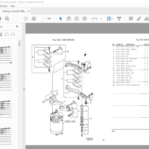 Nichiyu Forklift FBR20-70 Parts Manual - PDF DOWNLOAD