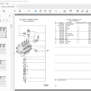 Nichiyu Forklift FBR20-75ZR Parts Manual - PDF DOWNLOAD