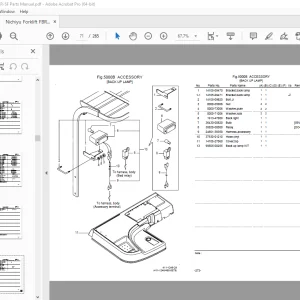 Nichiyu Forklift FBR20-75ZR-SF Parts Manual - PDF DOWNLOAD