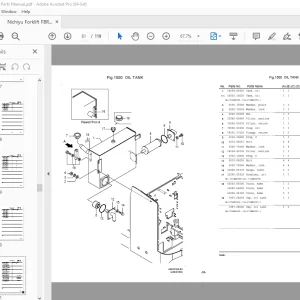 Nichiyu Forklift FBR35-75 Parts Manual - PDF DOWNLOAD