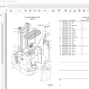 Nichiyu Forklift FBRD20-63 Parts Manual - PDF DOWNLOAD