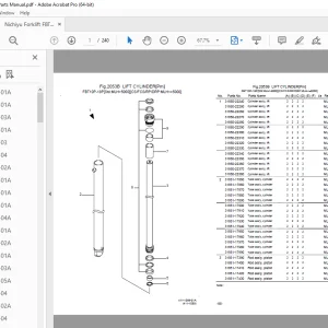 Nichiyu Forklift FBT-75-SF Parts Manual - PDF DOWNLOAD