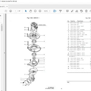 Nichiyu Forklift NTT100-70 Parts Manual - PDF DOWNLOAD