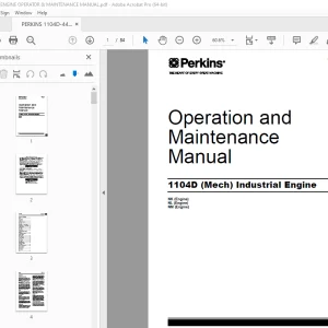 Perkins 1140D (Mech) Industrial Engine Operation Manual - PDF DOWNLOAD