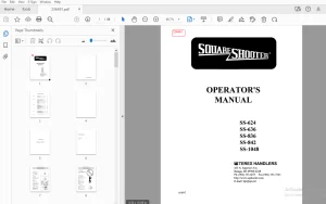 SQUARE SHOOTER SS-624 SS-636 SS-836 SS-842 SS-1048 OPERATOR'S MANUAL - PDF