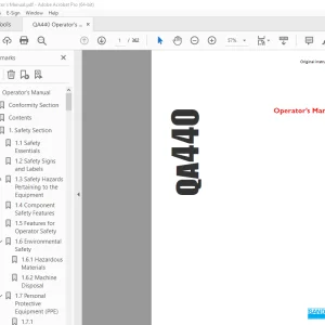 Sandvik Mining QA440 Operator’s Manual - PDF DOWNLOAD