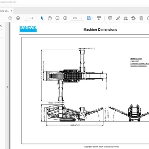 Sandvik Mining QE340 Machine Dimension Manual PDF