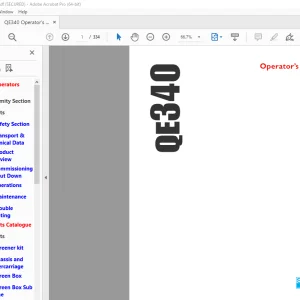Sandvik Mining QE340 Operator's Manual - PDF DOWNLOAD