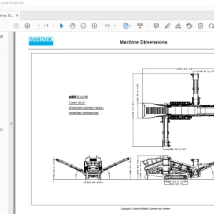 Sandvik Mining QE440 Machine Dimension Manual - PDF DOWNLOAD