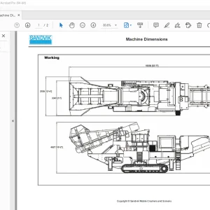 Sandvik Mining QH440 Machine Dimension Manual - PDF DOWNLOAD