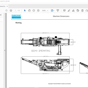 Sandvik Mining QI240 Machine Dimension Manual - PDF DOWNLOAD