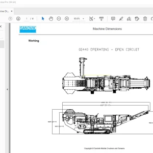 Sandvik Mining QI440 Machine Dimension Manual - PDF DOWNLOAD