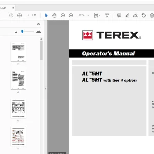 Terex AL5HT AL5HT with tier 4 option Operator's Manual - PDF DOWNLOAD