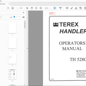 Terex Handlers TH 528C Operators Manual - PDF DOWNLOAD