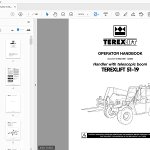 Terexlift 51-19 Handler with telescopic boom Operator Manual - PDF