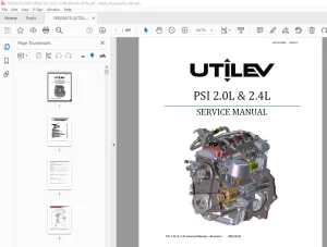 UTILEV Engine PSI 2.0 L & 2.4 L Service Manual - PDF DOWNLOAD