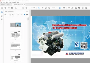 XINCHAI D Series Diesel Engine Operation & Maintenance Manual PDF