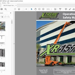 XTREME Telehandler XR1570 Deutz Tier 4F Operation & Safety Manual PDF