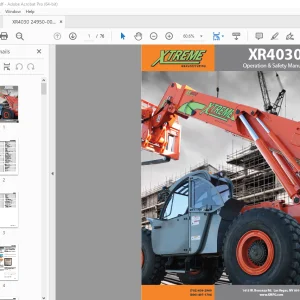 XTREME Telehandler XR4030 Operation & Safety Manual - PDF DOWNLOAD