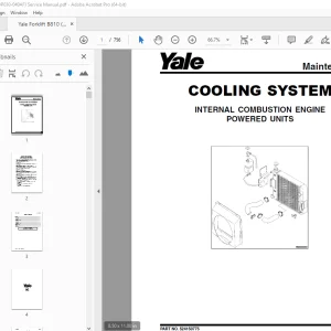 Yale Forklift B810 (GDP030-040AF) Service Manual - PDF DOWNLOAD