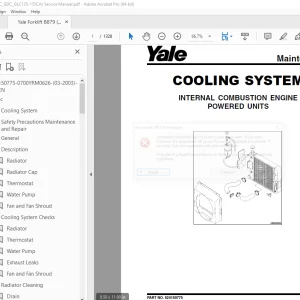 Yale Forklift B879 (GC_GDC_GLC135-155CA) Service Manual – PDF DOWNLOAD