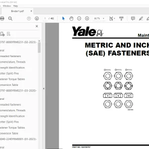 Yale Forklift B904 (MPC060-F) Service Manual - PDF DOWNLOAD