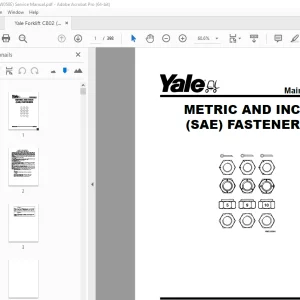 Yale Forklift C802 (MPW050E) Service Manual - PDF DOWNLOAD