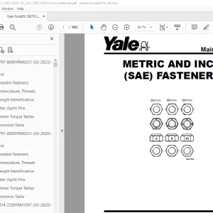 Yale Forklift D879 (GC_GLC_GDC135VX, GC_GLC_GDC155VX) Service Manual PDF