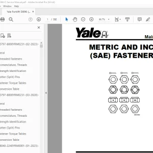 Yale Forklift D896 (MPE060-F) Service Manual - PDF DOWNLOAD