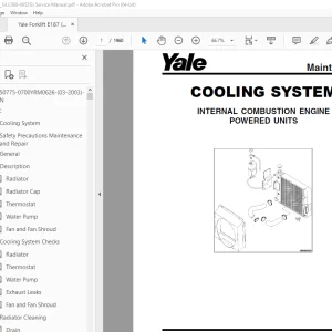Yale Forklift E187 (GC_GLC060-065ZG) Service Manual – PDF DOWNLOAD