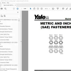 Yale Forklift E879 (GLC_GDC60-70VX) Service Manual PDF